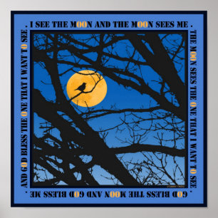 God Bless the Moon Poster