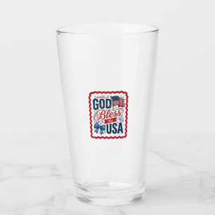 God Bless The USA Vintage Patriotic Shirt Design_1 Glass
