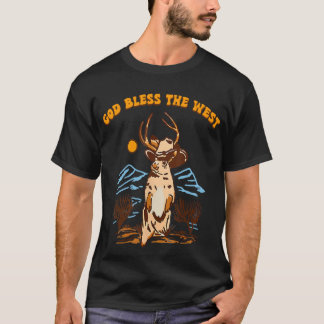 God Bless The Vintage West Cowboy Music Country T-Shirt