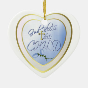 God Bless this Child Ceramic Tree Decoration