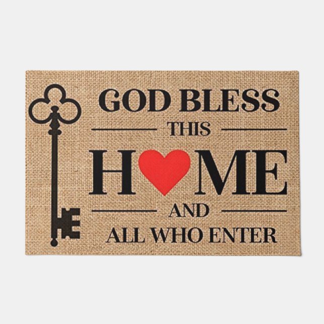 God Bless This Home Doormat (Front)