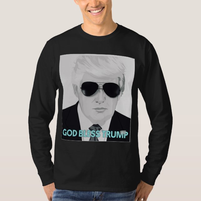 God Bless Trump  T-Shirt (Front)
