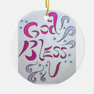 God Bless U Ornament