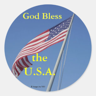 God Bless U.S.A. stickers