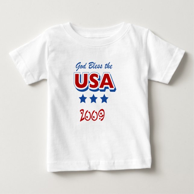God Bless USA 2009 Infant T-Shirt (Front)
