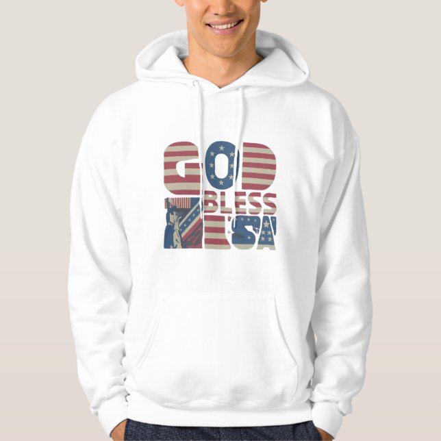 GOD BLESS USA HOODIE (Front)