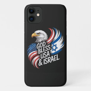 God Bless USA Israel Case-Mate iPhone Case
