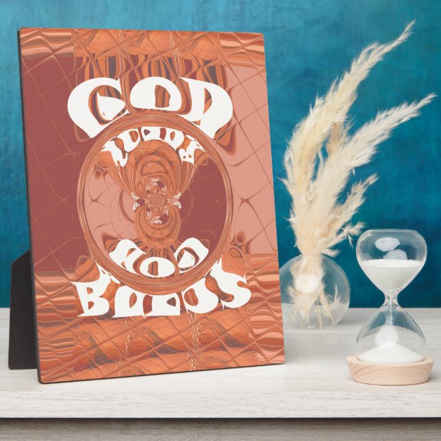 God Bless You – African-Inspired Spiritual Print D Plaque (Side)