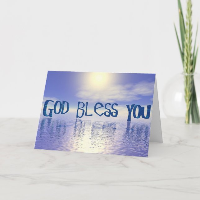 God Bless You. Card (Front)