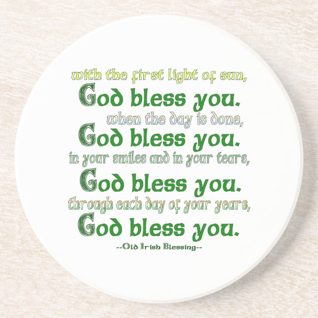 God Bless You Coaster (Front)