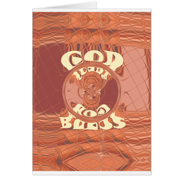 God Bless You Inspirational Text Design.  (Front)