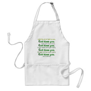 God Bless You Irish Blessing Standard Apron