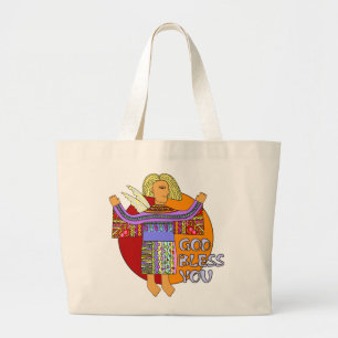 God Bless You Large Tote Bag