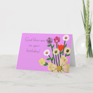 God bless you on your birthday Card