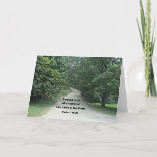 God Bless you Pastor, Psalm 118:26 Card