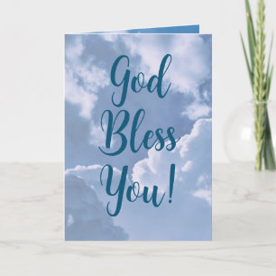 God Bless You Thank You Card