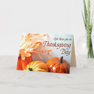 God Bless You Thanksgiving Greeting Card