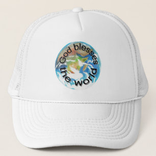 God blesses the world, hats