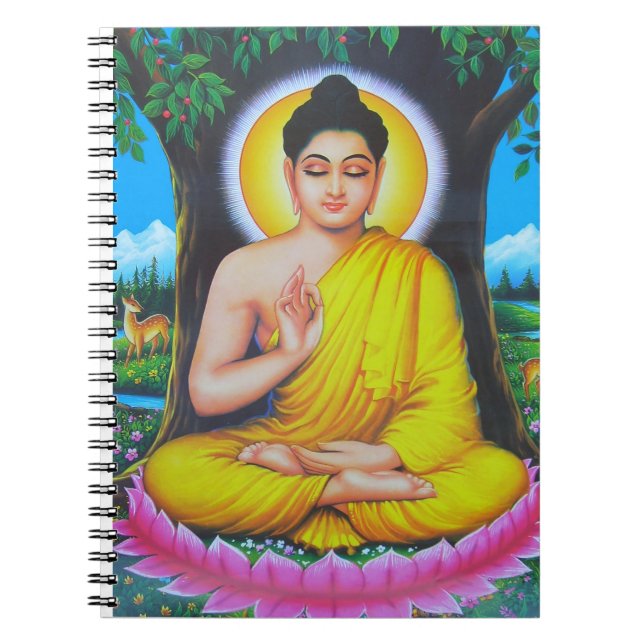 God Buddha Spiral Notebook (Front)