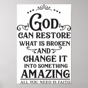 God Can Restore What is Broken Poster
