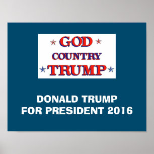 GOD COUNTRY TRUMP POSTER