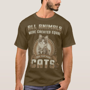 God Created Cats Kitten T-Shirt
