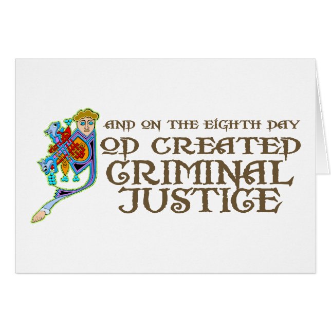God Created Criminal Justice (Front Horizontal)