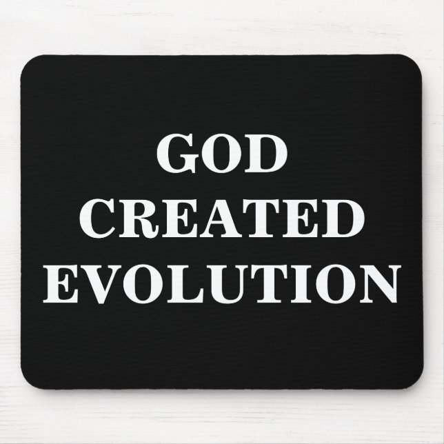 GOD CREATED EVOLUTION MOUSE PAD (Front)