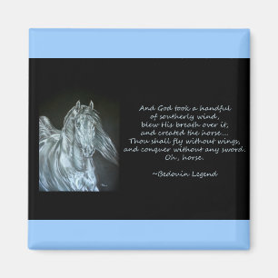 God Created Horse Magnet