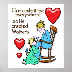 God Created Mothers Poster