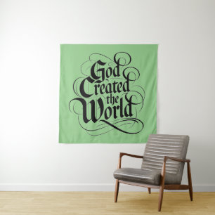 God Created the World Tapestry