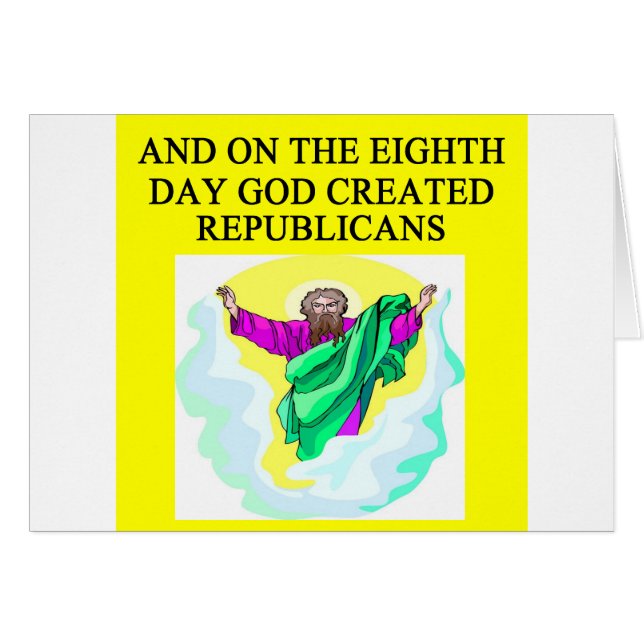 god creeated republicans (Front Horizontal)