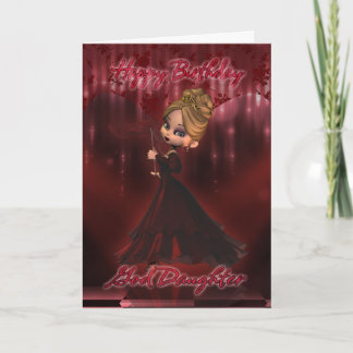 God Daughter Birthday card with Moonies cutie pie