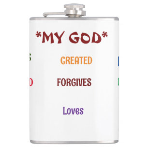 God Designed Me Collection Hip Flask