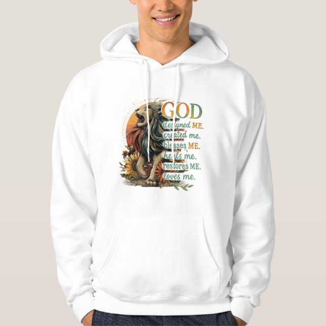 God Designed Me...  Hoodie (Front)