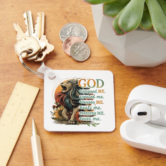 God Designed Me...  Key Ring (Desk)