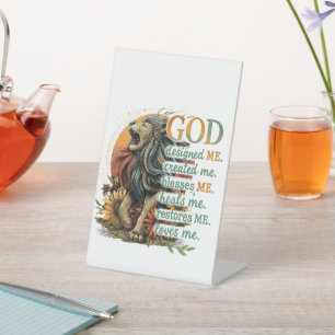 God Designed Me...  Pedestal Sign