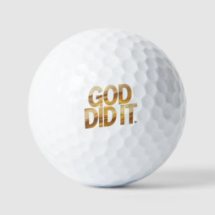 God Did It – Faith-Inspired Christian Golf Ball