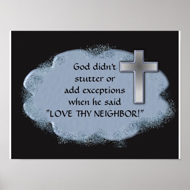 God didn't stutter poster (Front)