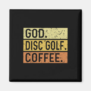 God Disc Golf Coffee Jesus Frisbee Disc Golfer Magnet