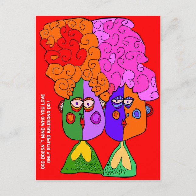 god doesn´t mind... postcard (Front)