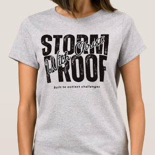 God Faith Scripture Jesus Christ Tee Grey