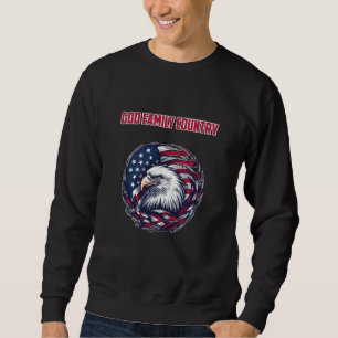 God Family Country American Patriot Values Sweatshirt