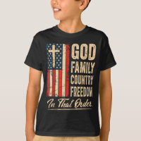 God Family Country Dom In That Order Usa Flag Chri