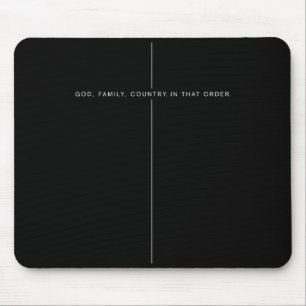 God Family Country In That Order For Suprters Men  Mouse Pad