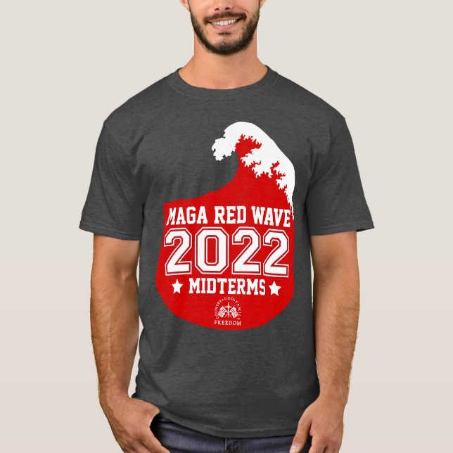 God Family Country MAGA Red Wave 2022 Midterms T-Shirt (Front)