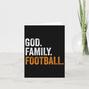 God Family Football  Card