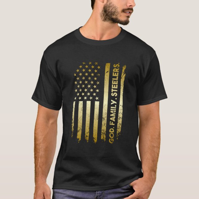 God Family Slers Pro Us Flag Father'S Day Dad T-Shirt (Front)