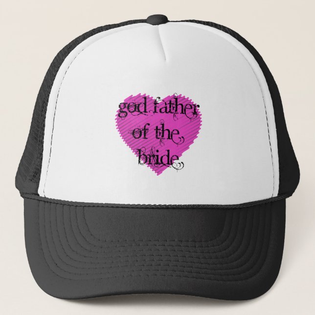 God Father of the Bride Trucker Hat (Front)
