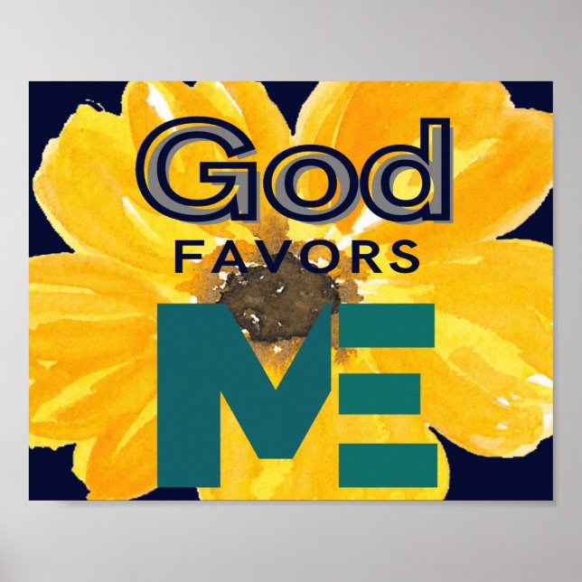 God Favors Me Poster (Front)
